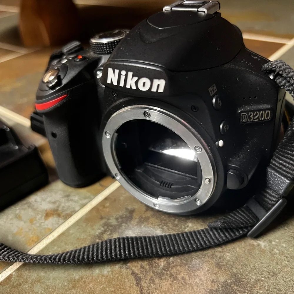 Nikon D3200 Black DSLR Camera (body only)